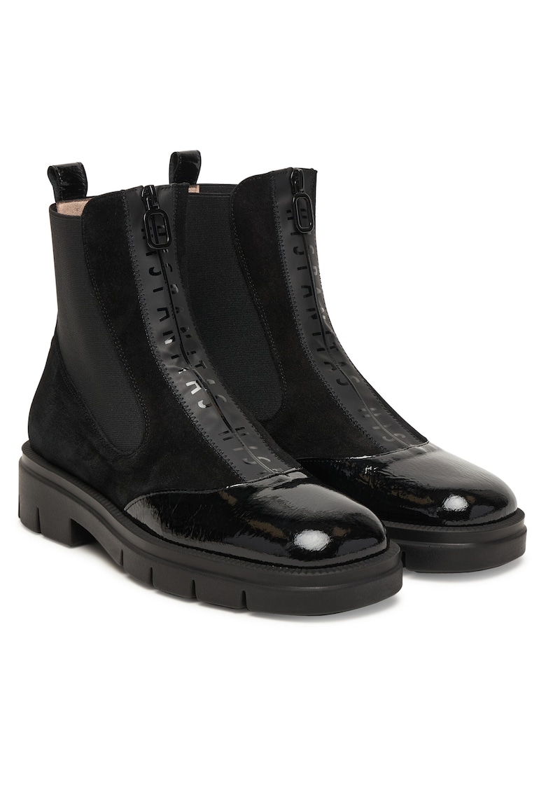 Botine dama Piele naturala - Negru