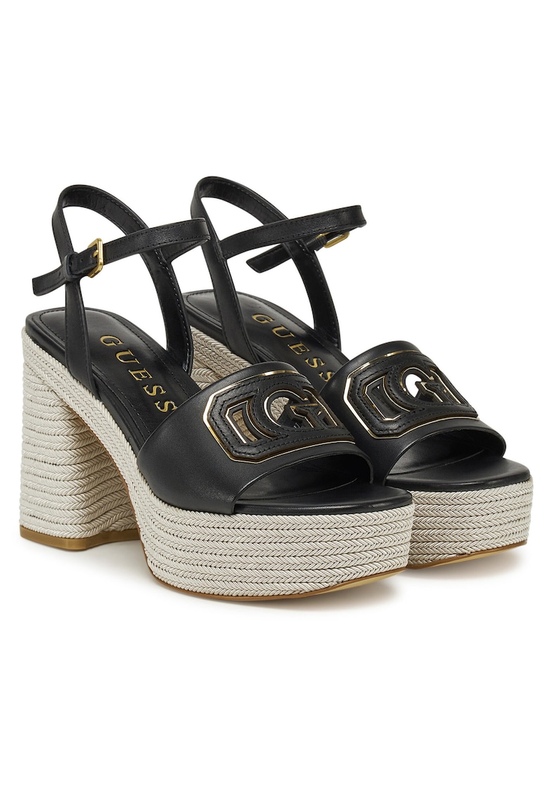 Sandale dama - BLKGO FLJFML LEA03 - piele naturala - negru -