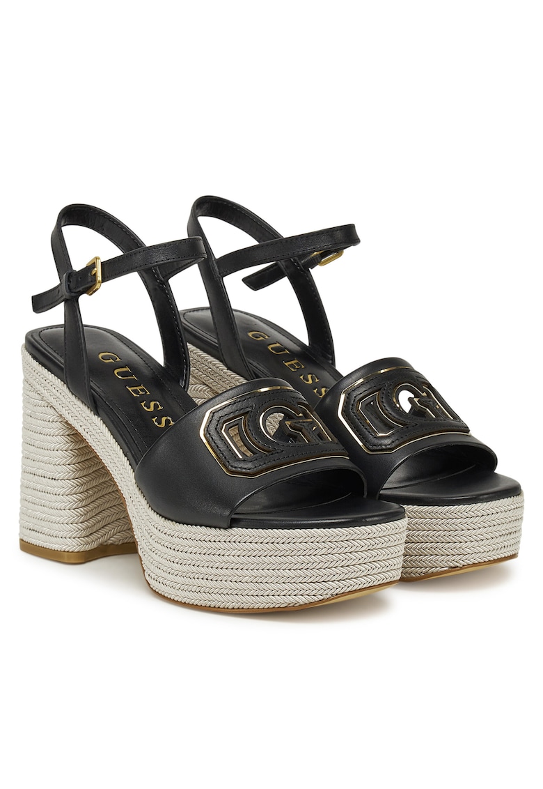 Sandale dama - BLKGO FLJFML LEA03 - piele naturala - negru -