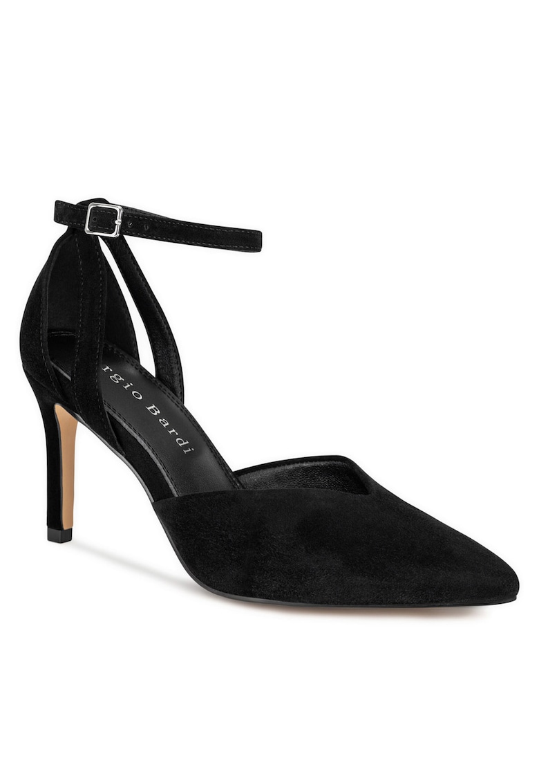 Sandale dama - piele naturala - negru -
