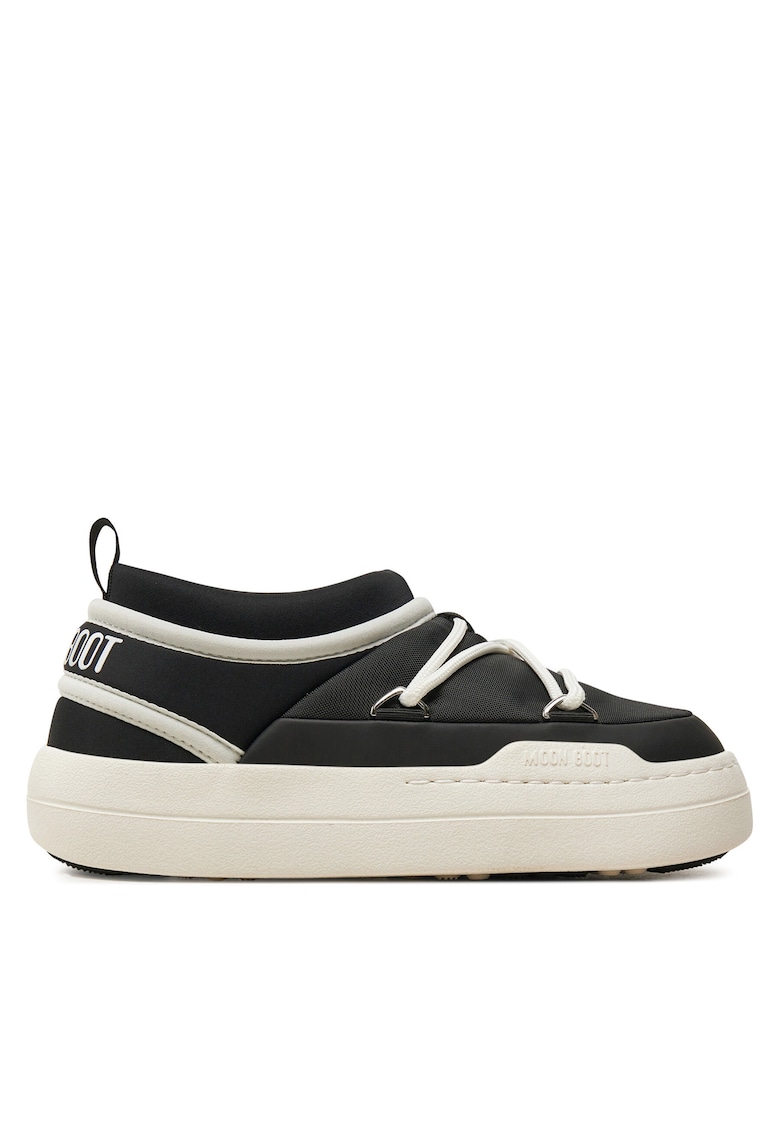 Cizme unisex - piele ecologica - negru -