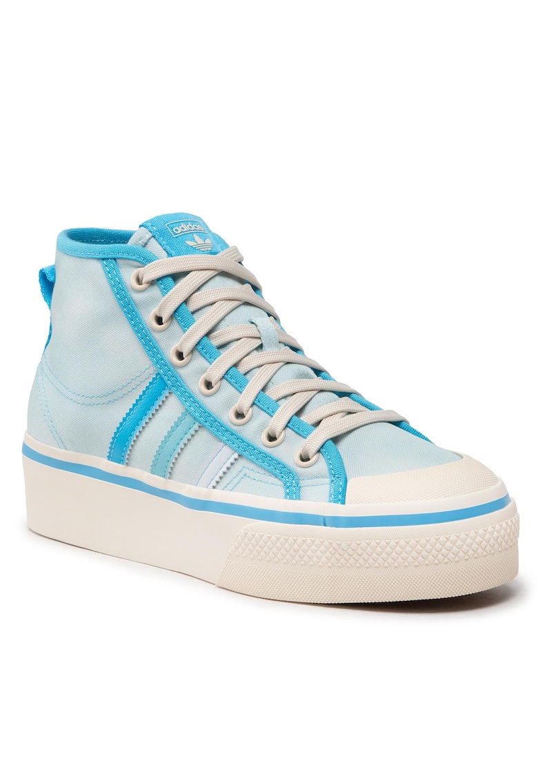 Tenisi dama - Nizza Platform Mid G - tesatura - Albastru