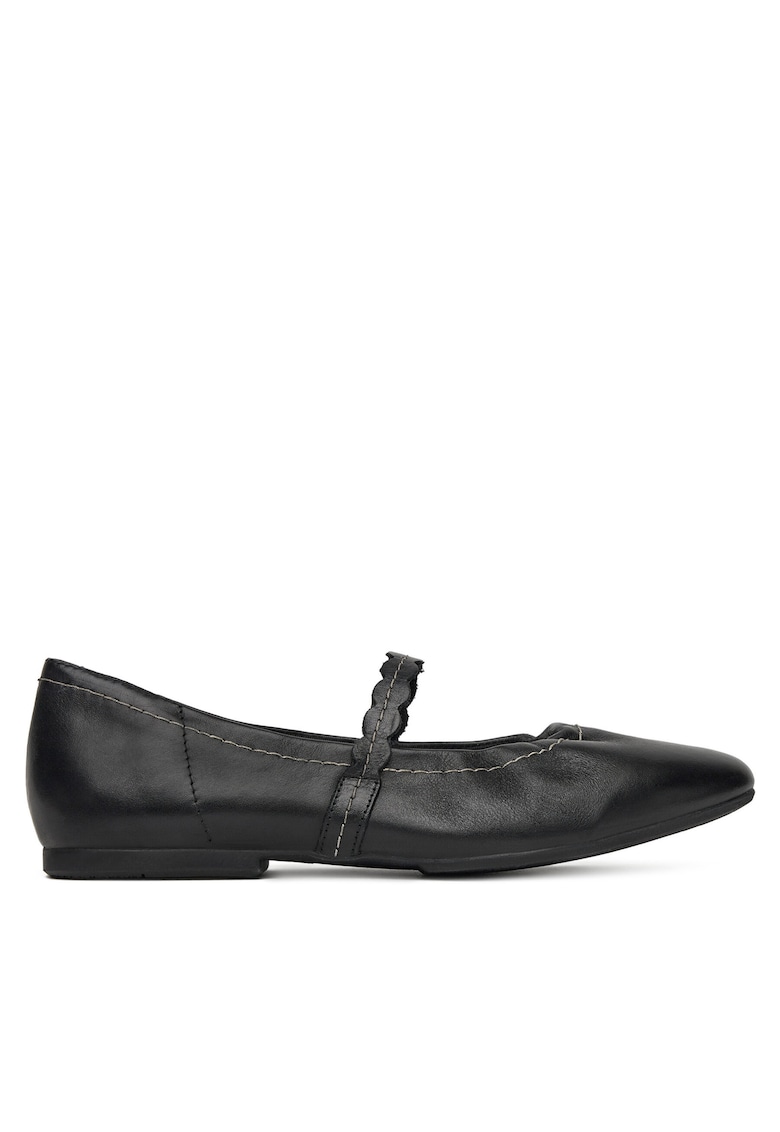 Balerini dama - piele naturala - negru - eleganta si confort