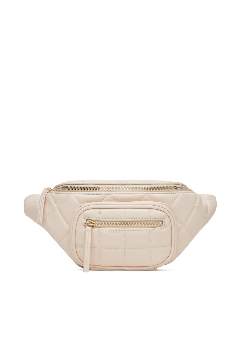 Geanta dama ecru - model DZE-S-002-07 - din piele ecologica