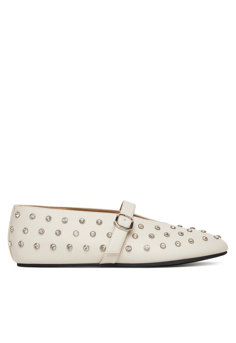 Balerini dama - piele naturala - bej