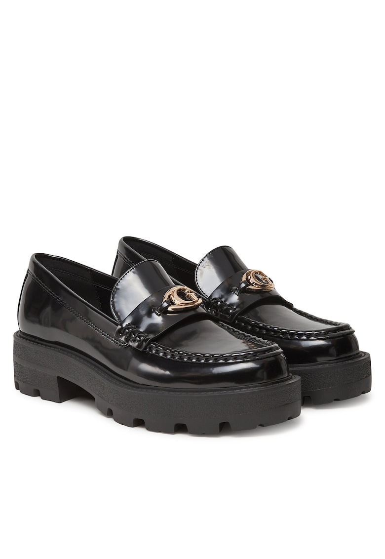 Mocasini dama piele ecologica - negru -