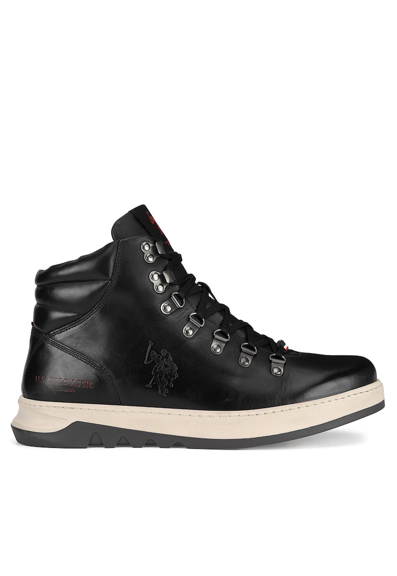 Ghete barbati - RANGER001M/DL1 - piele naturala - negru