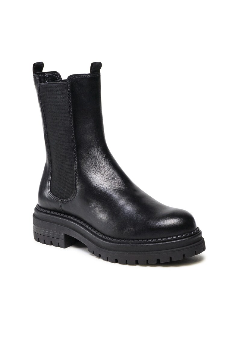 Botine dama Piele naturala - CEO-RST-WHETHER-02 - Negru