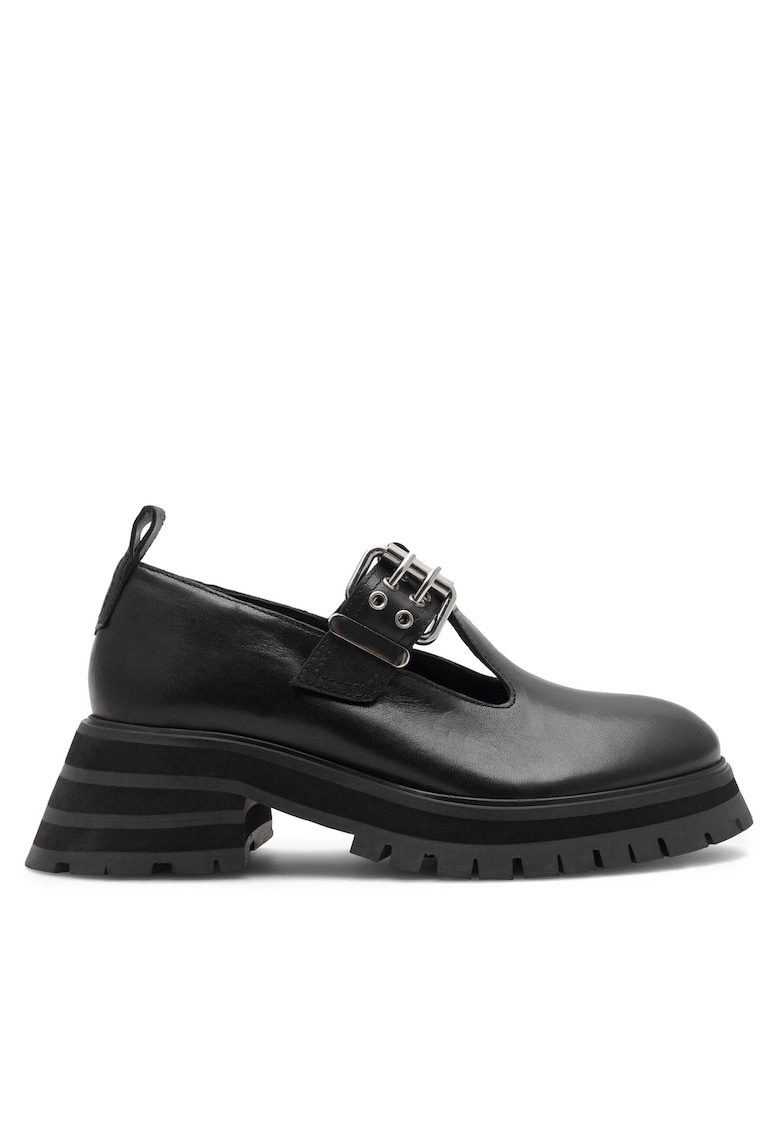 Botine dama WI16-C1037-03SB - Piele naturala - Negru -