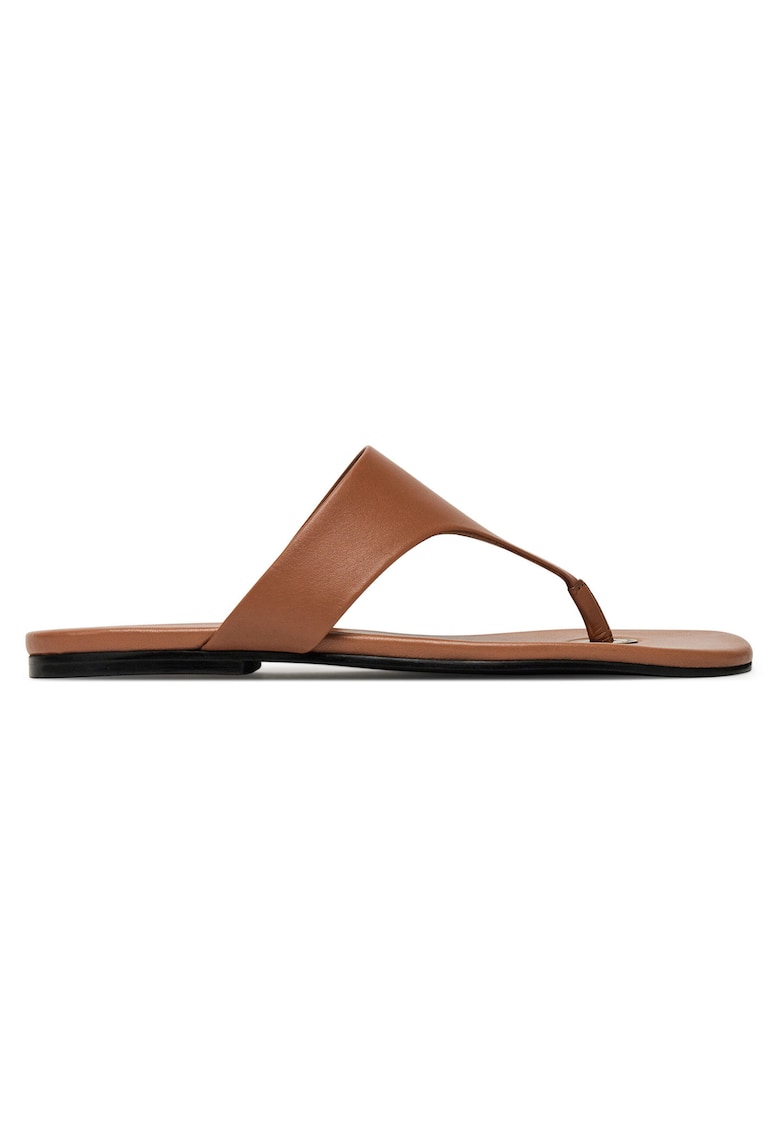 Slapi dama - ALAYA-119002 - piele naturala - maro