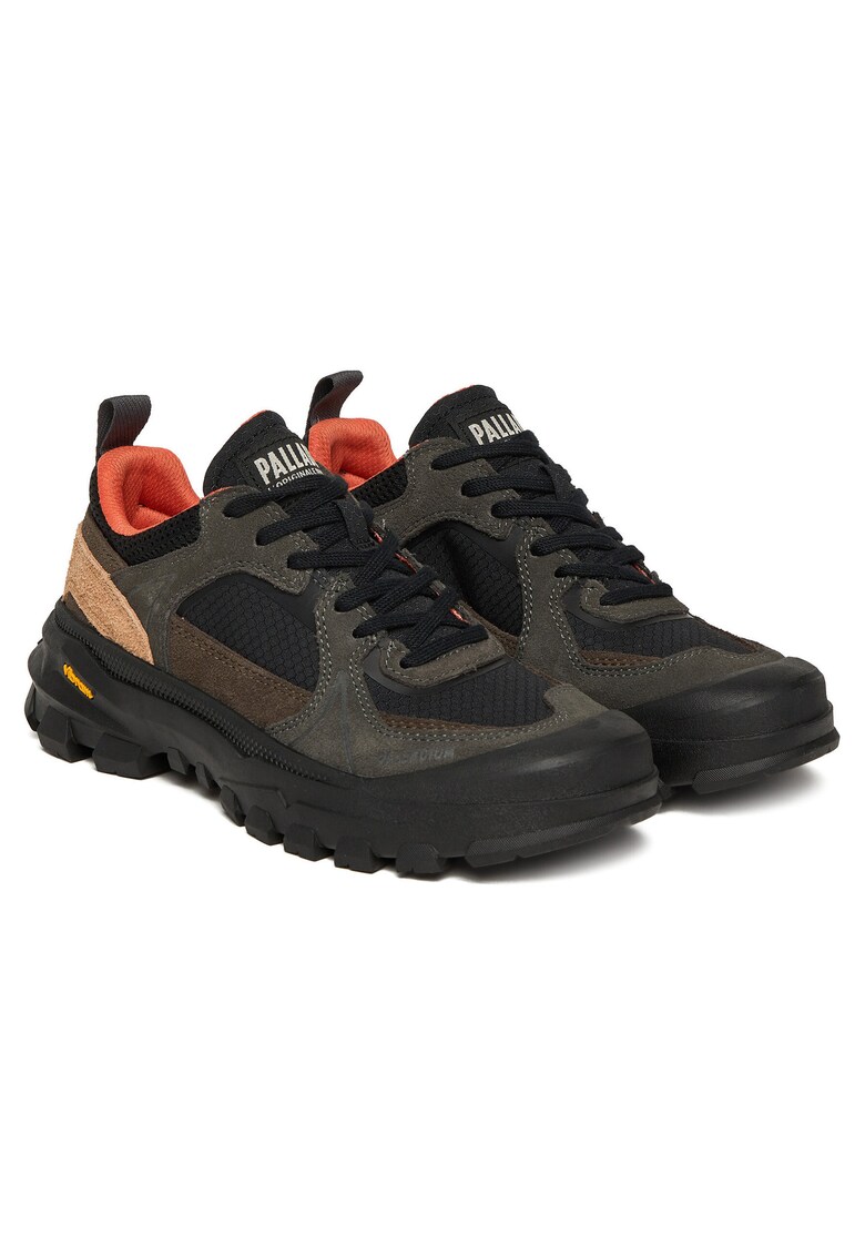 Tenisi unisex Pallarider Lo Track - piele naturala - negru