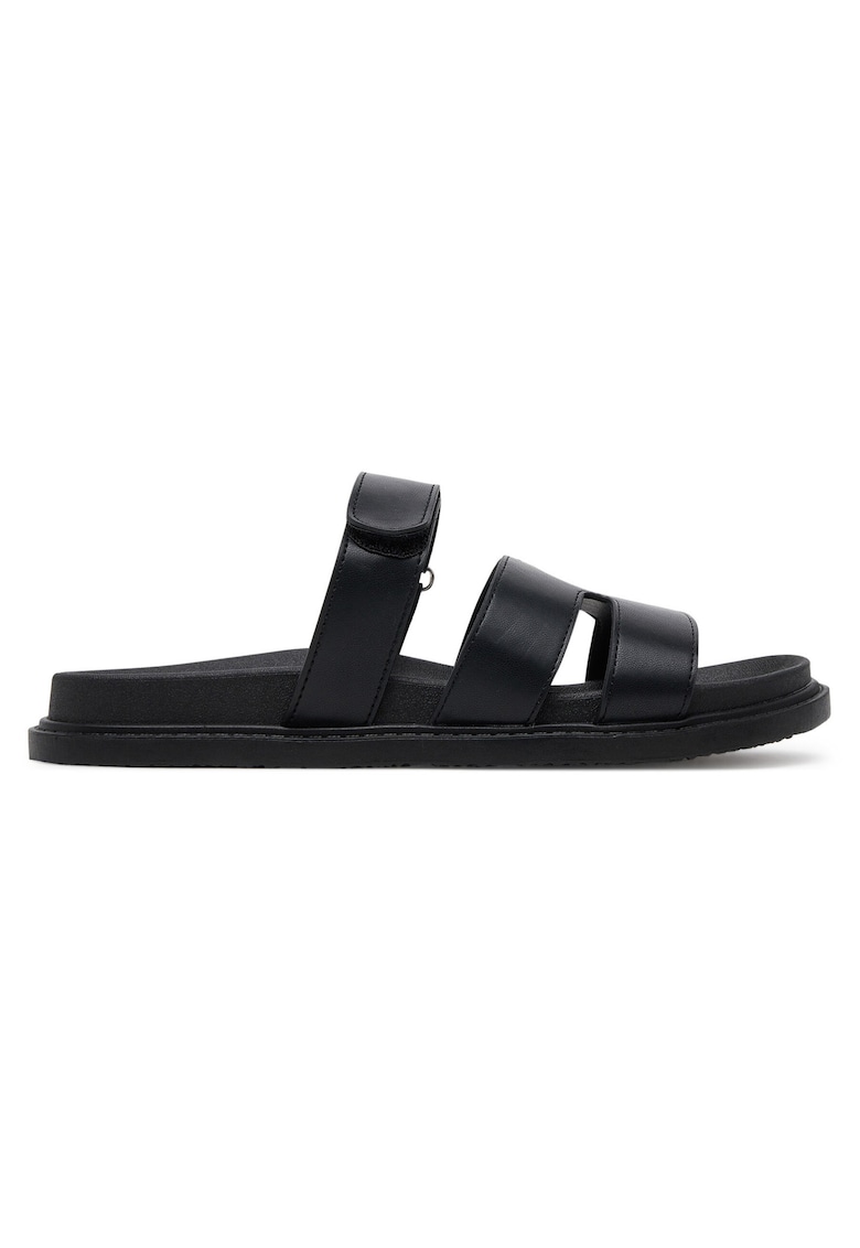 Papuci dama - negru - sintetic - confortabili