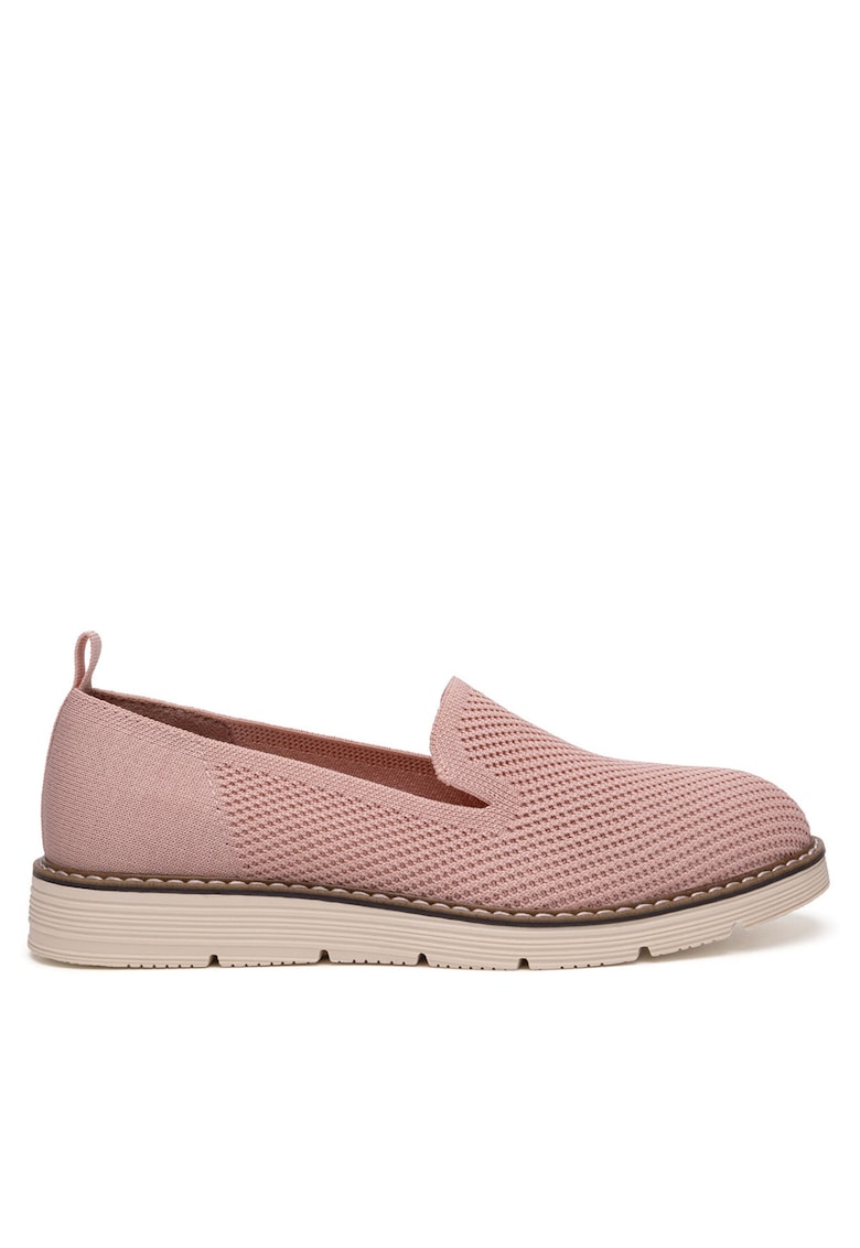 Mocasini dama textil - roz