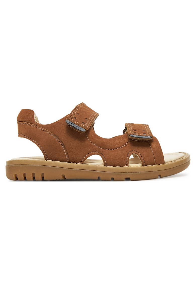 Sandale copii - piele naturala - maro inchidere velcro -