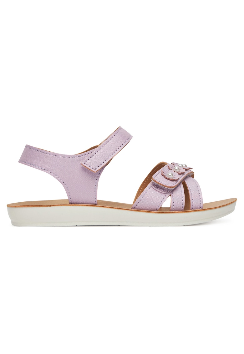 Sandale copii - violet - material textil - sistem inchidere Velcro