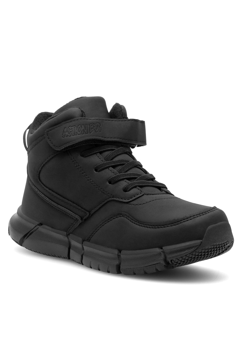 Ghete sport baieti plastic - negru