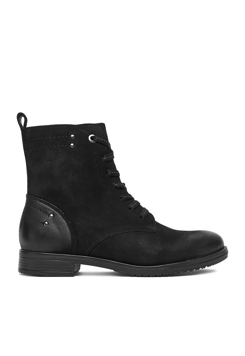 Ghete dama Piele naturala - Negru - Negru