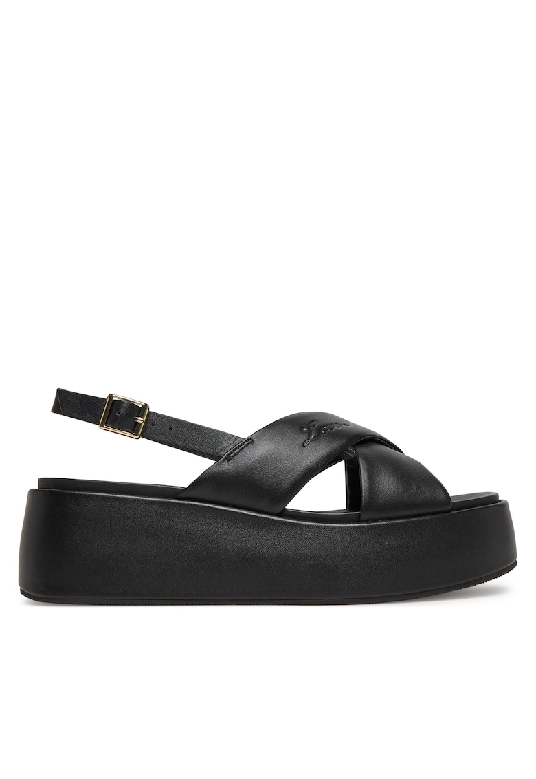 Sandale dama piele naturala - negru -