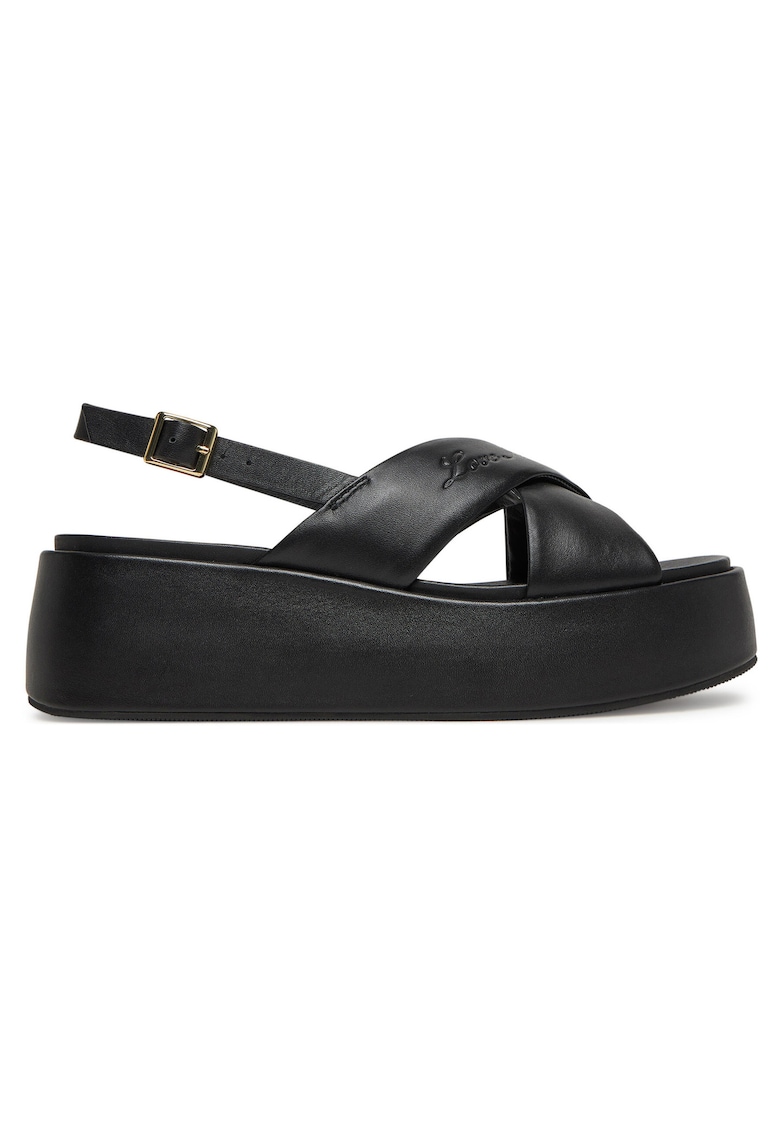 Sandale dama piele naturala - negru -