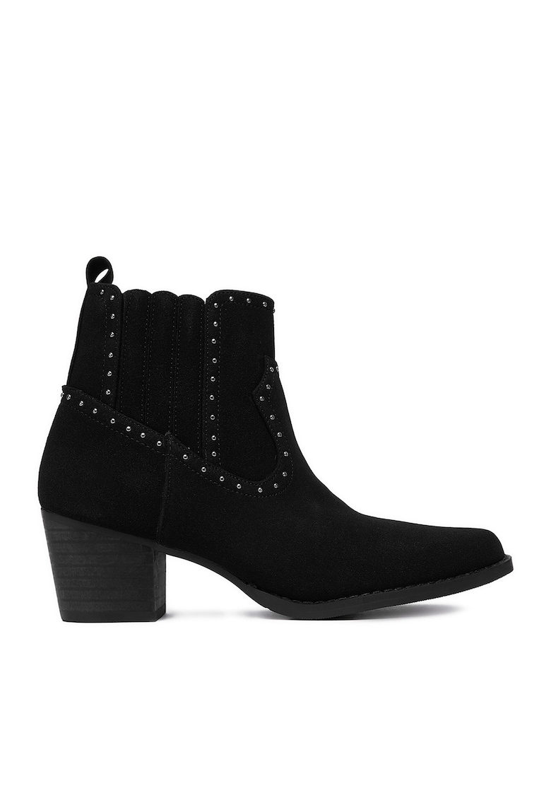 Botine dama - cowgirl - negru