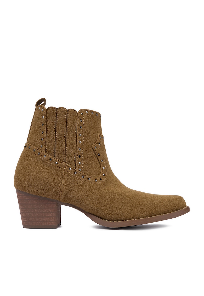Botine dama - cowgirl - maro