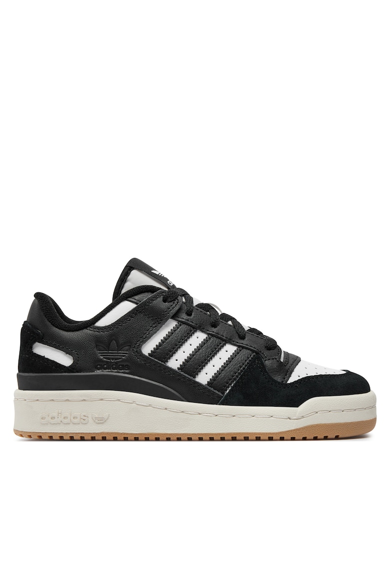 Tenisi copii - Forum Low Cl J - piele naturala - unisex - negru