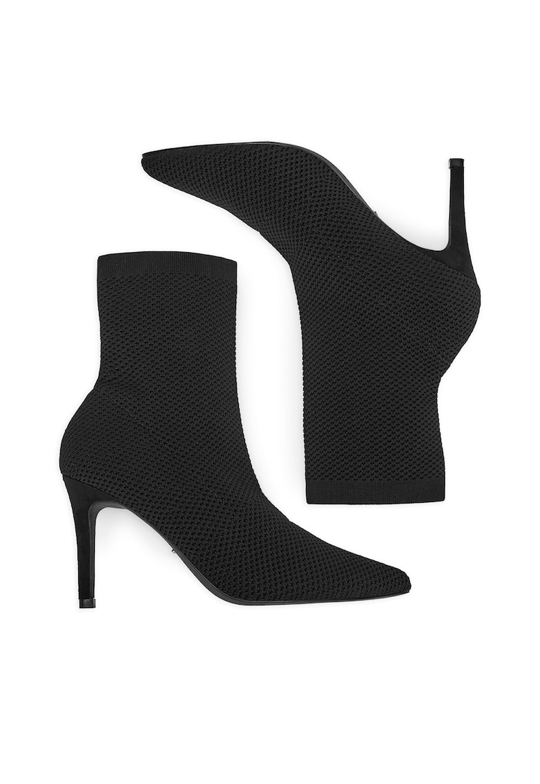 Botine dama AB-1987-2 - Textil - Negru -