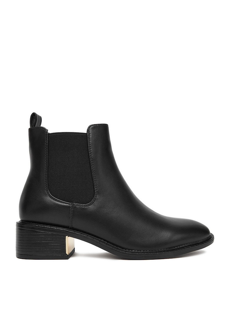 Botine dama 5698 - Textil - Negru