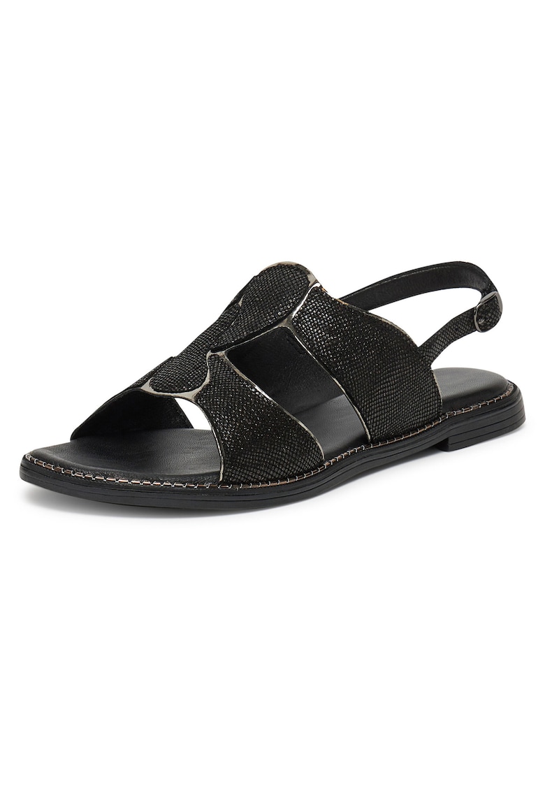 Sandale dama - RST-KATE-09 - piele naturala - negru