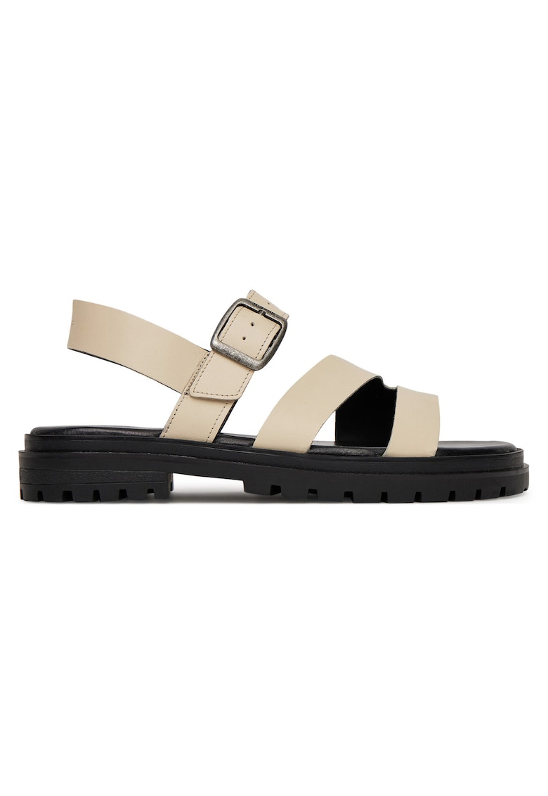 Sandale dama - piele naturala - ecru