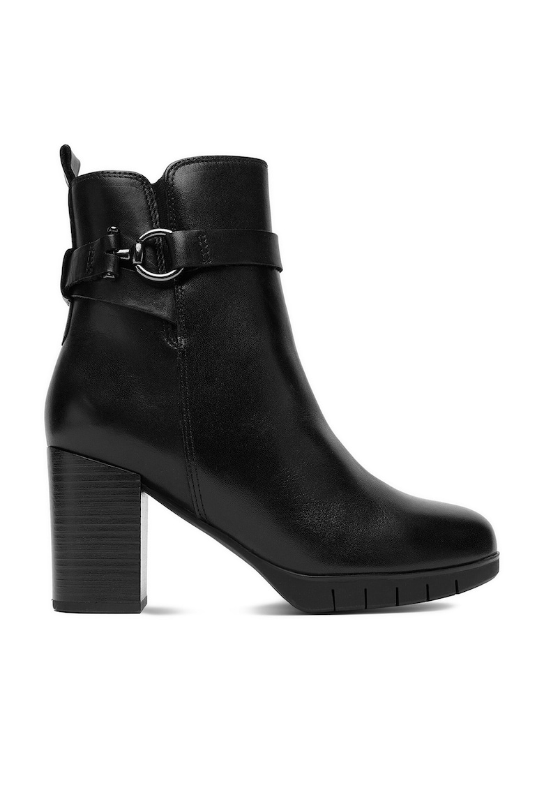 Botine dama Dalila - piele naturala - negru - Negru