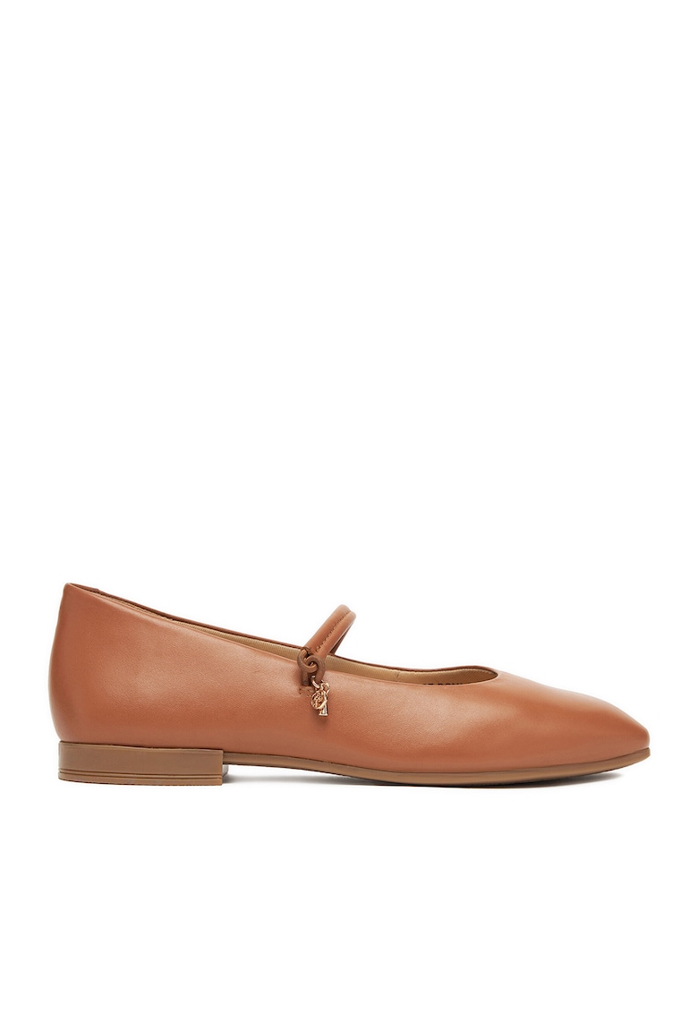 Balerini dama - piele naturala - maro
