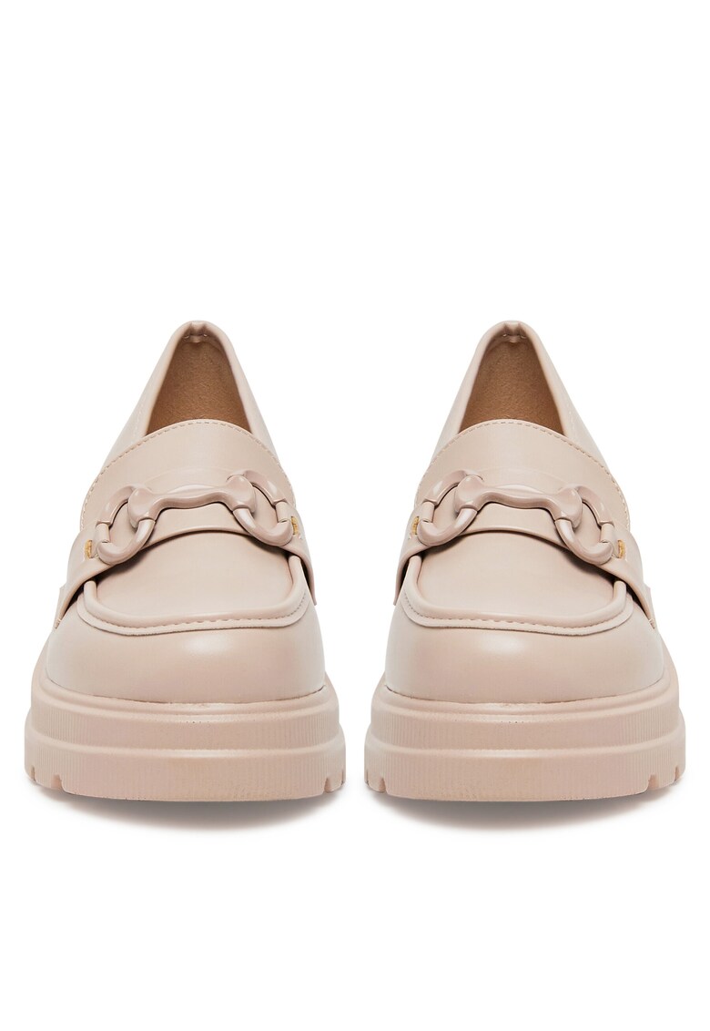 Mocasini dama - bej - tesatura DFY-18
