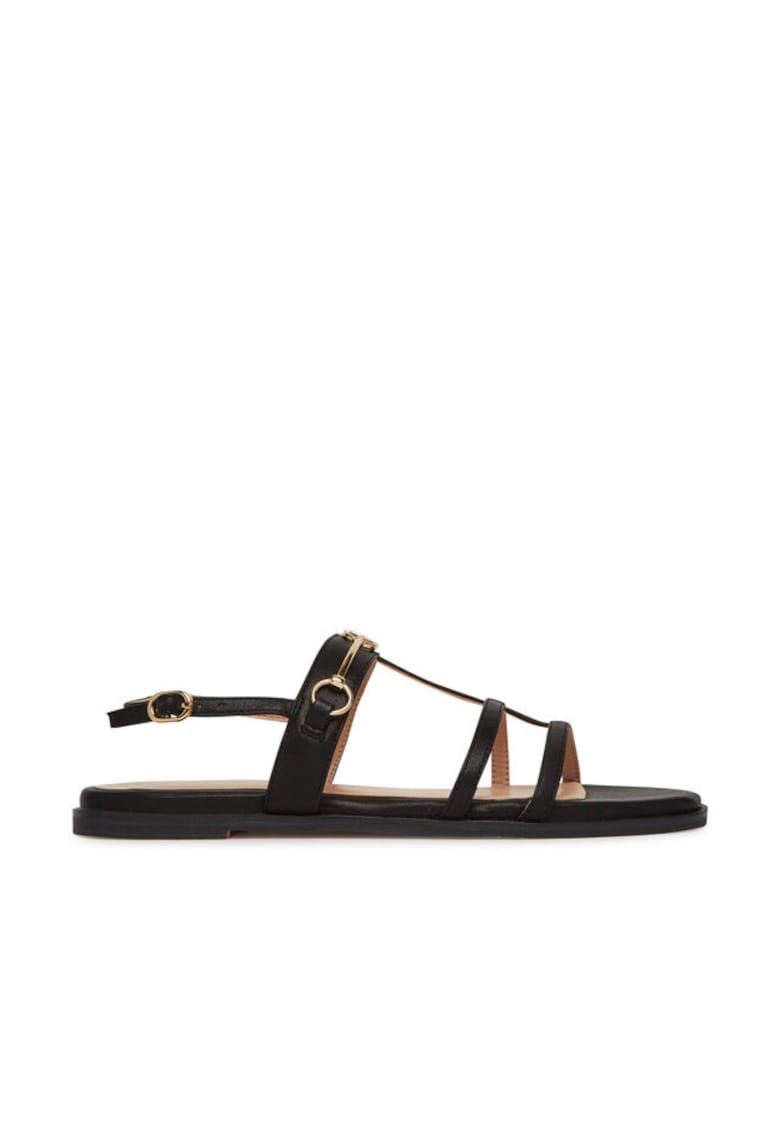 Sandale dama - Nero 00006 - piele ecologica - negru