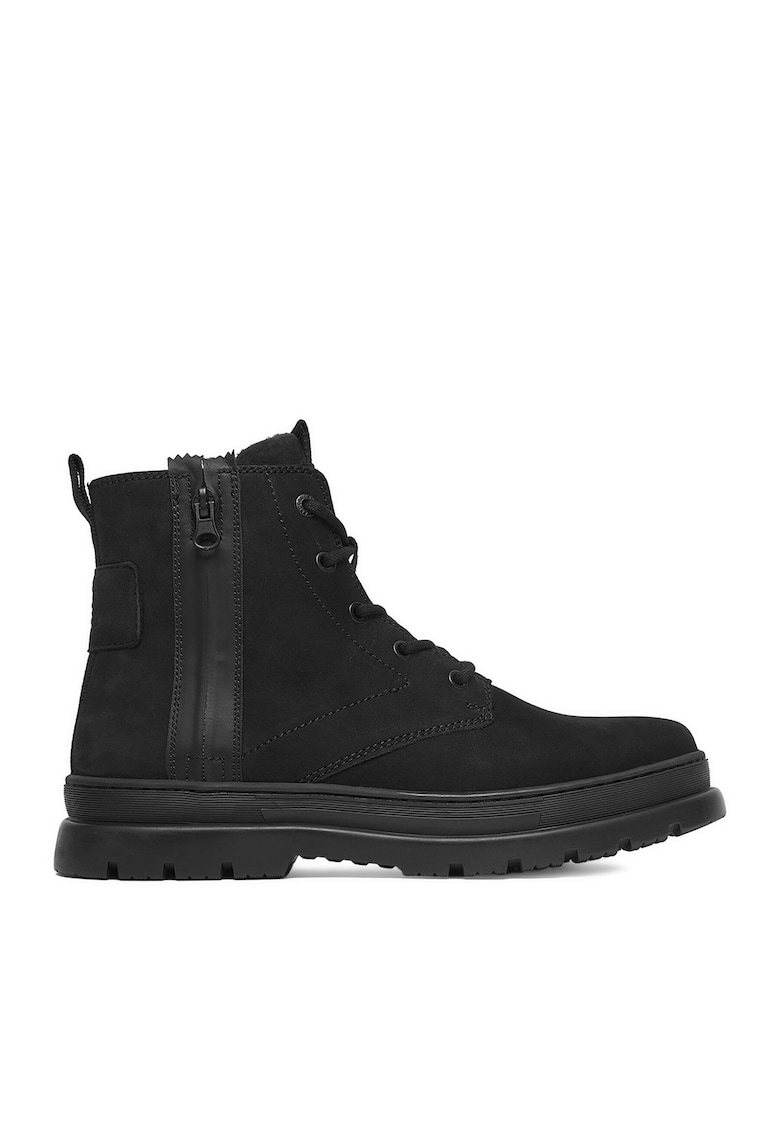Ghete barbati negru - piele naturala -