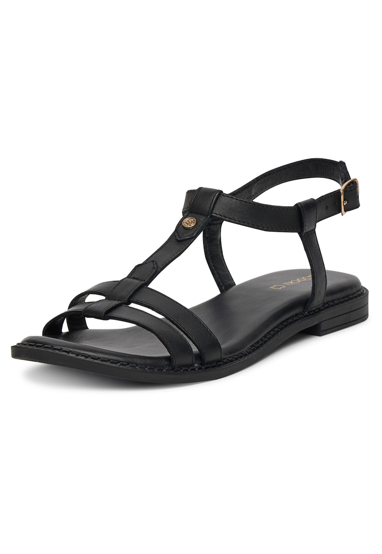 Sandale din piele naturală - Negru