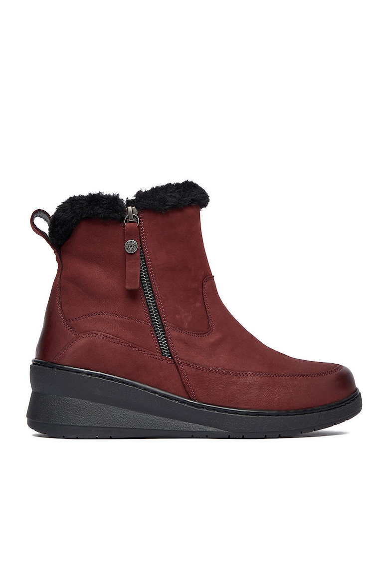 Botine dama visiniu - Rosu
