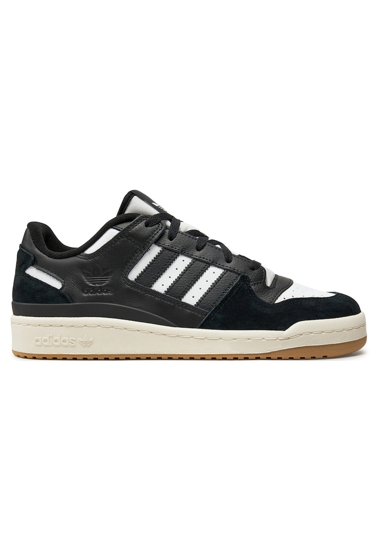 Tenisi barbati Forum Low - piele naturala - negru