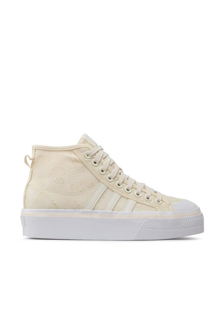 Adidas Tenisi dama - Nizza Platform Mid W - bej - tesatura