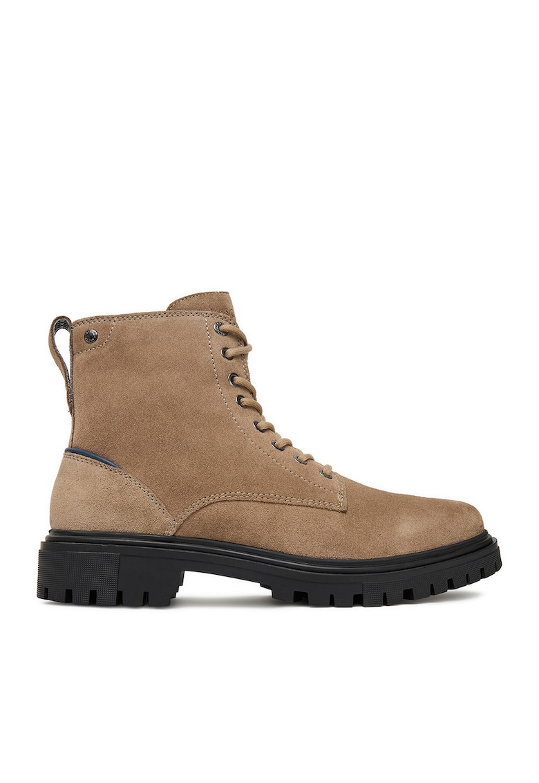 Ghete barbati bej - piele naturala