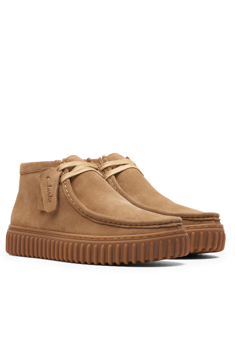 Ghete barbati Torhill Hi - piele naturala - culoare Dark Sand - suede -