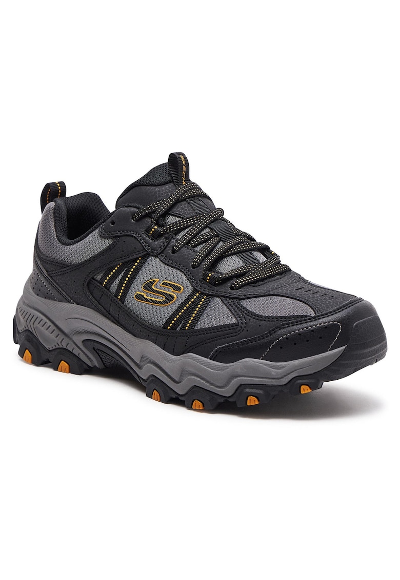 Bocanci trekking barbati negru-gri - textil