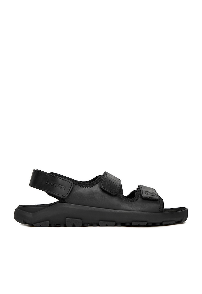 Sandale barbati COMET-47 MI08 - piele naturala - negru