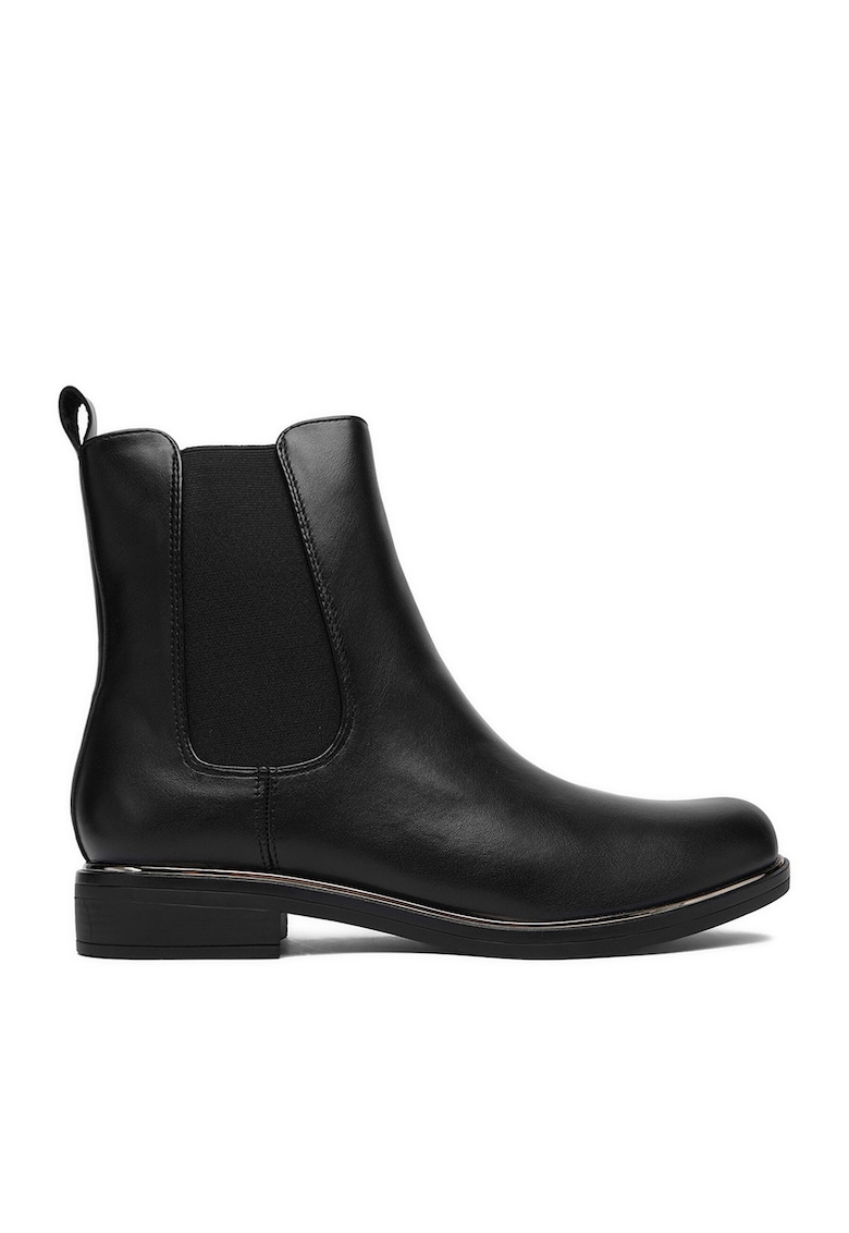 Botine dama - negru - textil