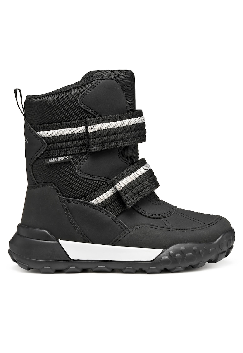 Geox Cizme sport baieti - negru/alb