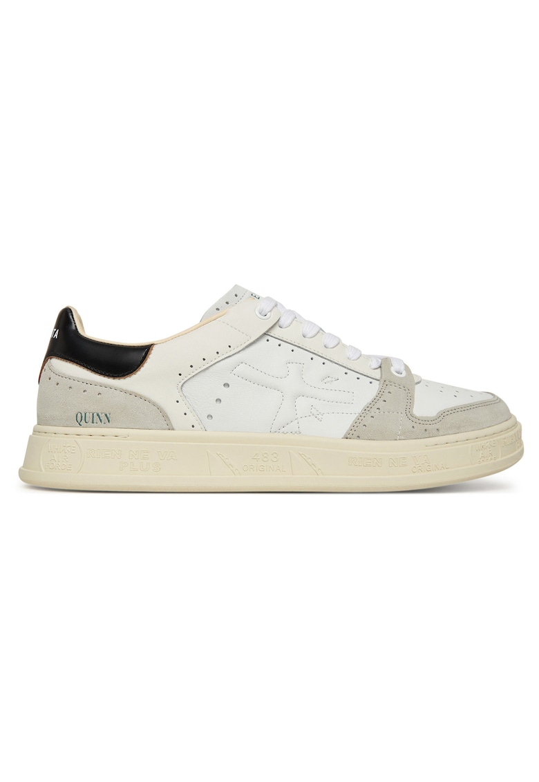 Tenisi barbati - QUINN VAR 6003 - piele naturala - alb