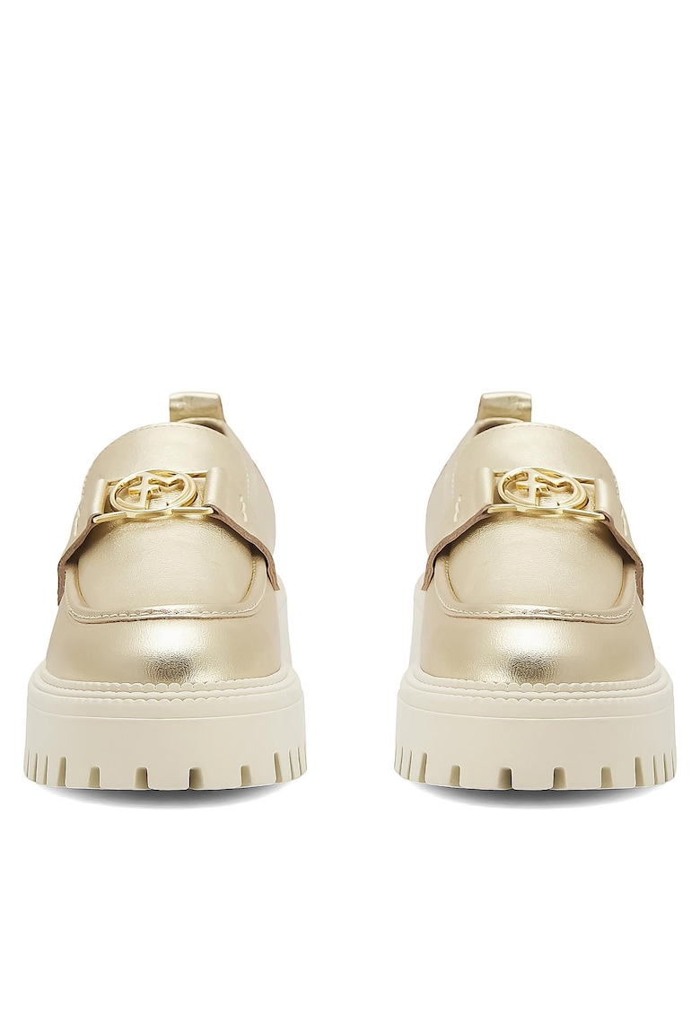 Mocasini dama - auriu - piele naturala -