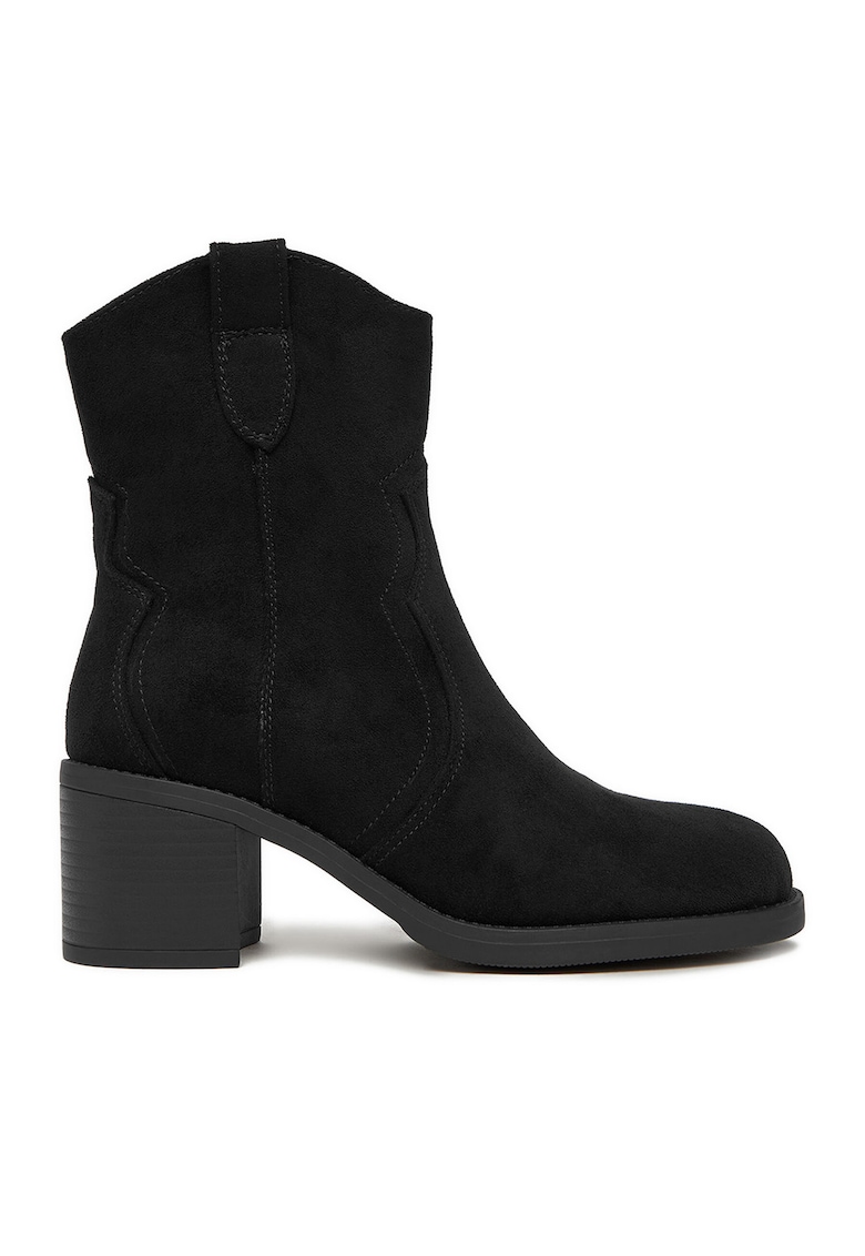 Botine dama negru - sintetic - CEO-HYF2T651S-1
