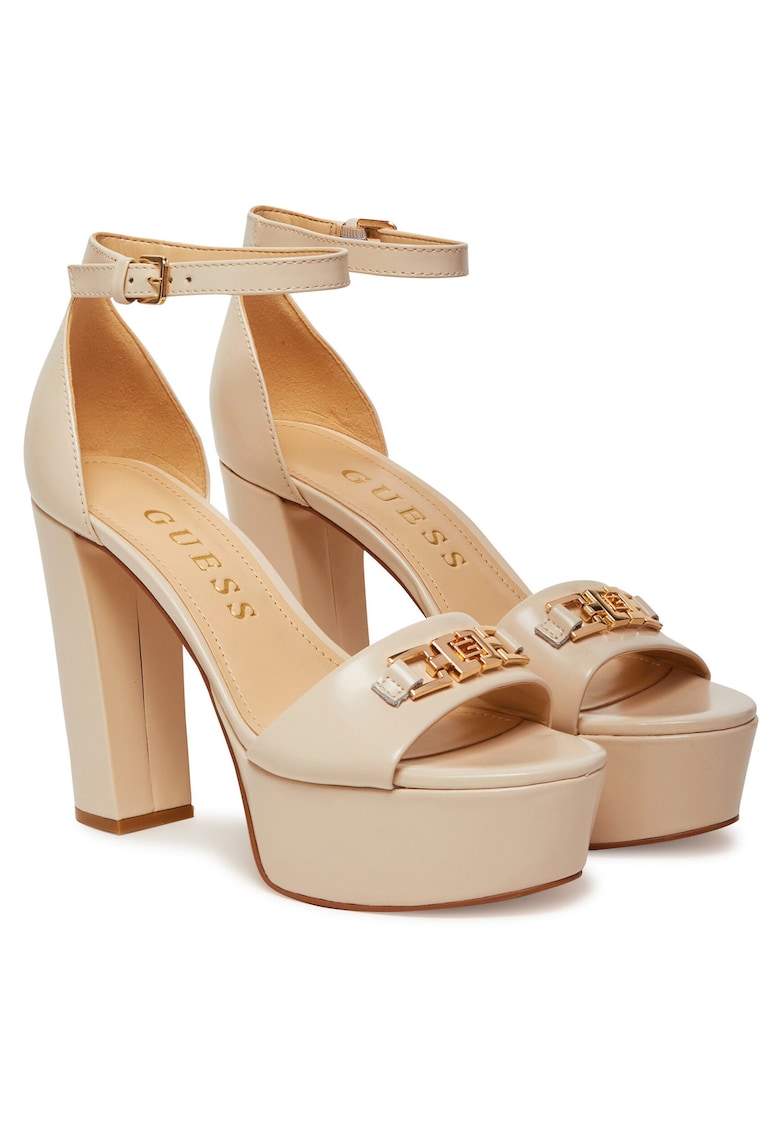 Sandale dama Piele naturala - Crem - Model FLJSET LEA03