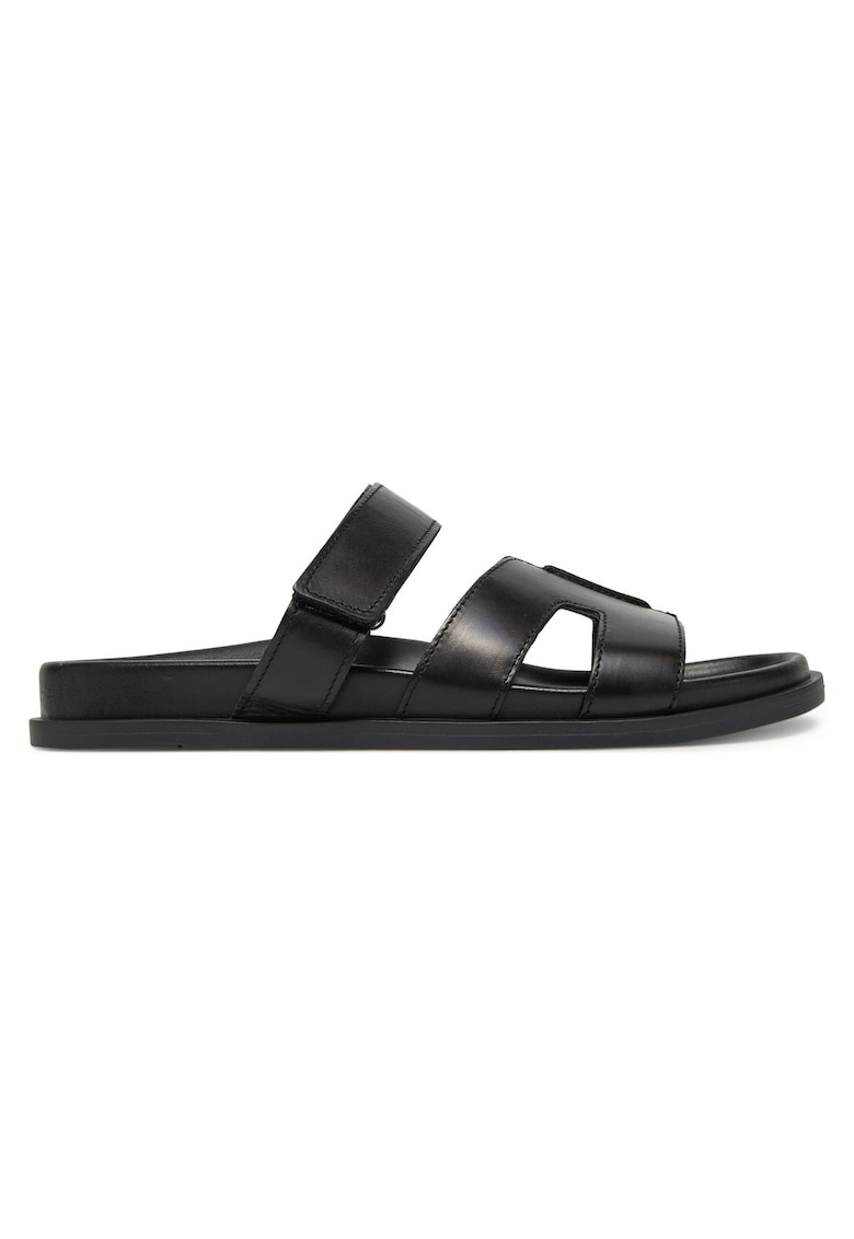 Papuci dama piele naturala negru - Negru